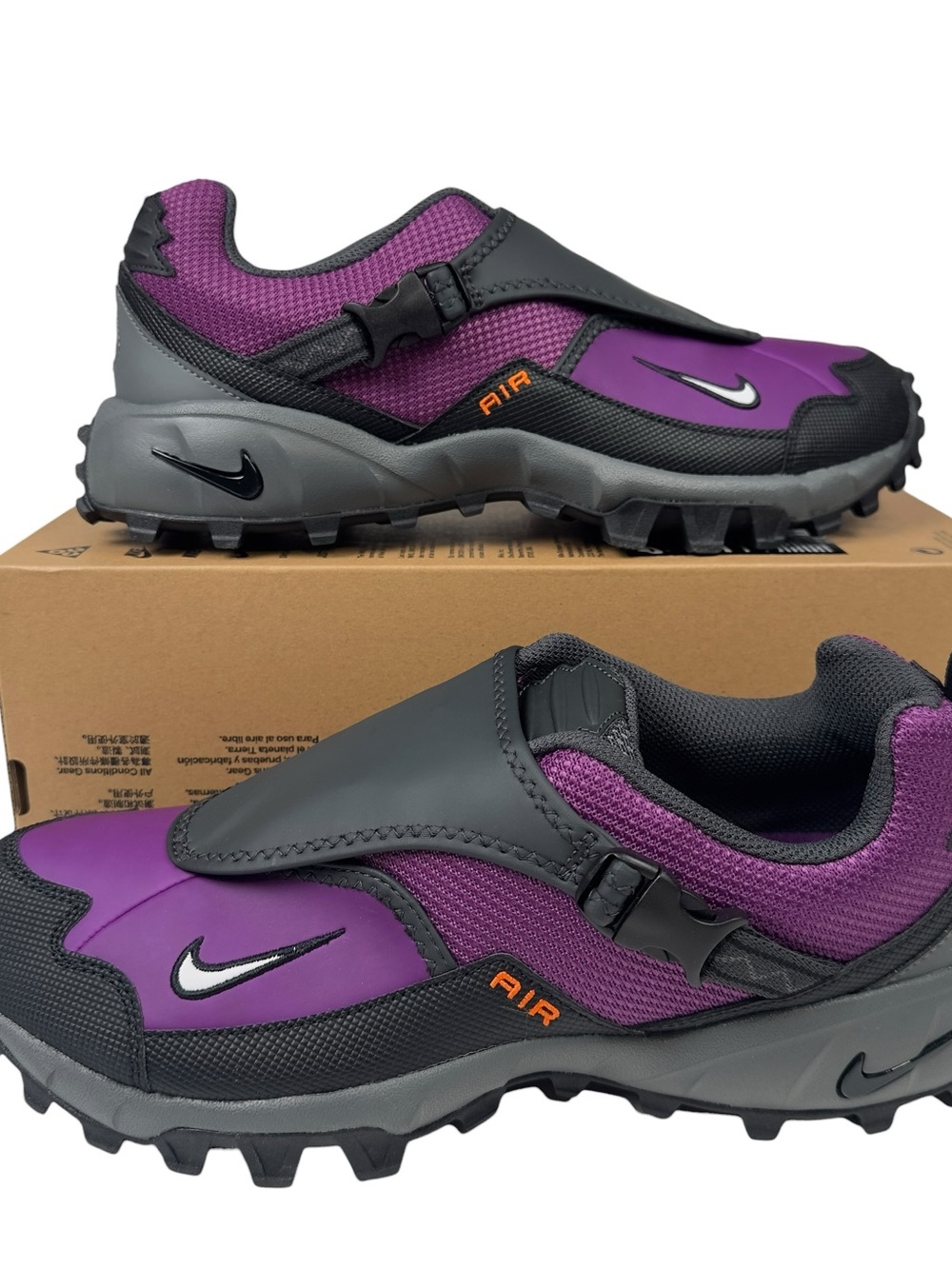 Mens Nike ACG Phassad Trail Shoe Bold Berry/Black/Anthracite/Photon Dust Size 10